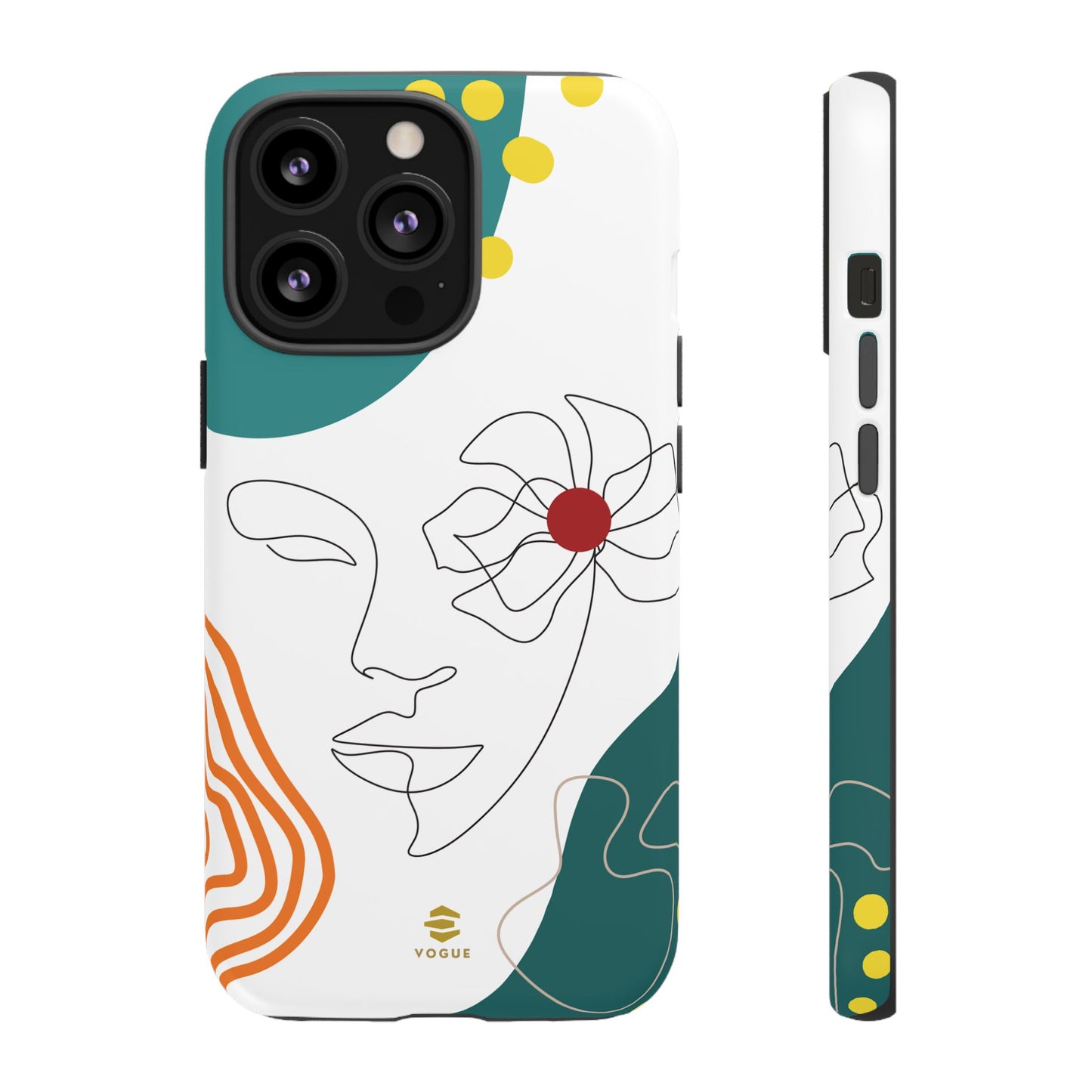 Women Face Line Art Phone Case iPhone