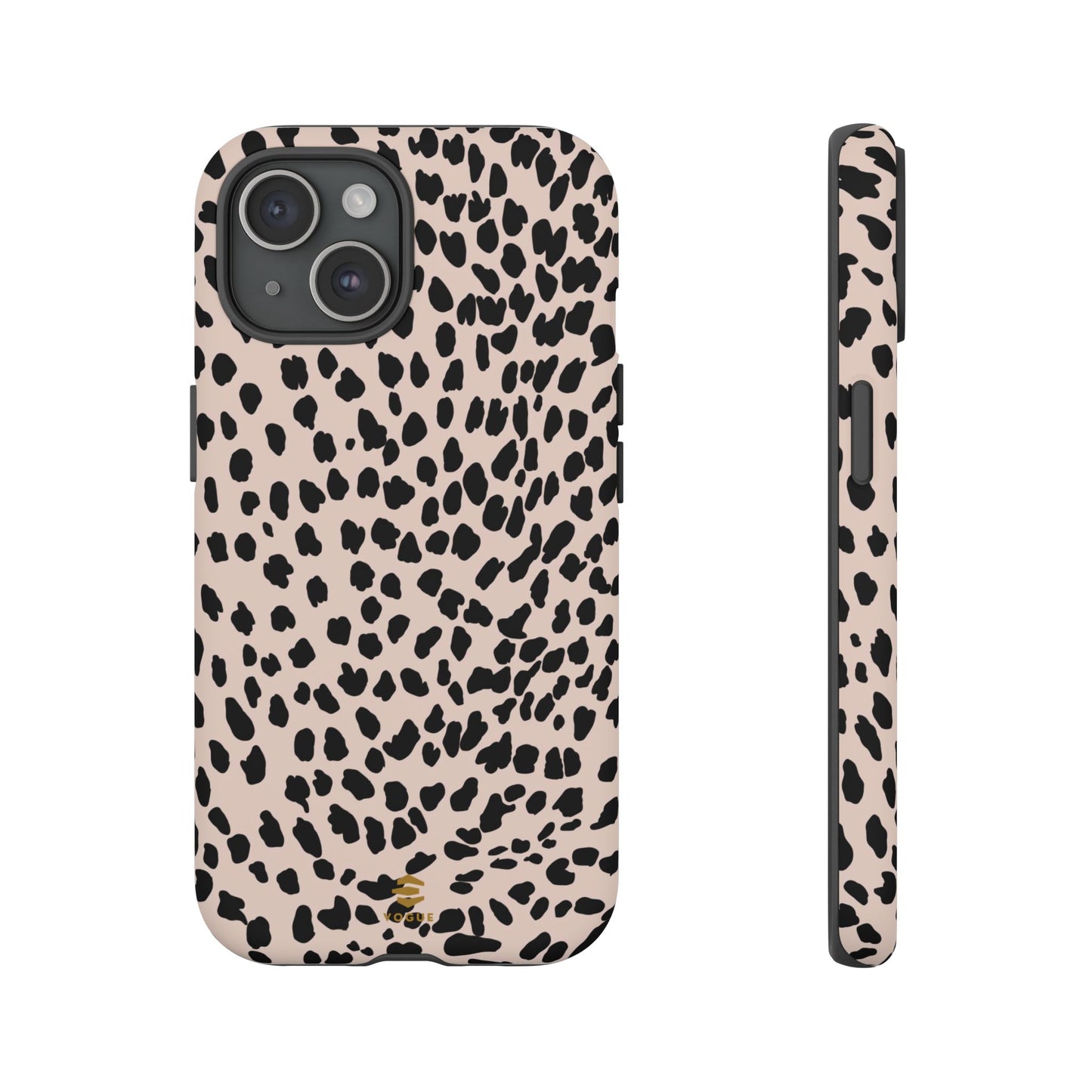 iPhone-Hülle mit Animalprint in Nude