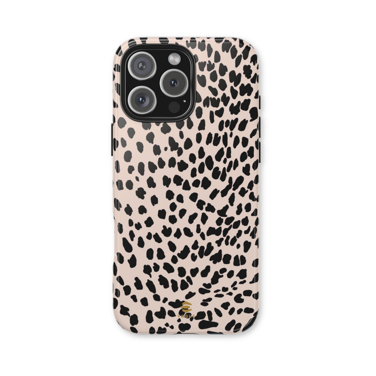 iPhone-Hülle mit Animalprint in Nude