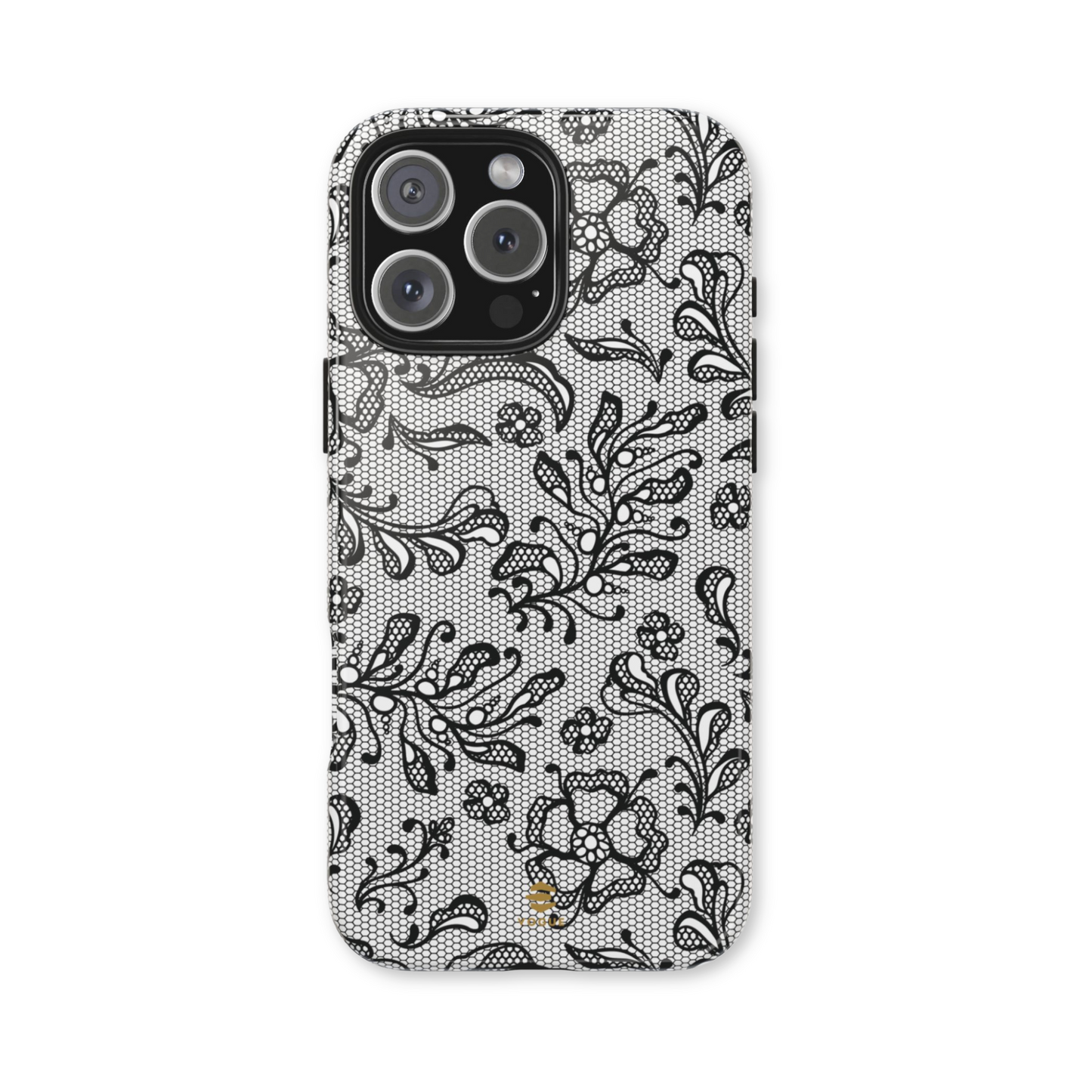 Funda para iPhone con encaje negro