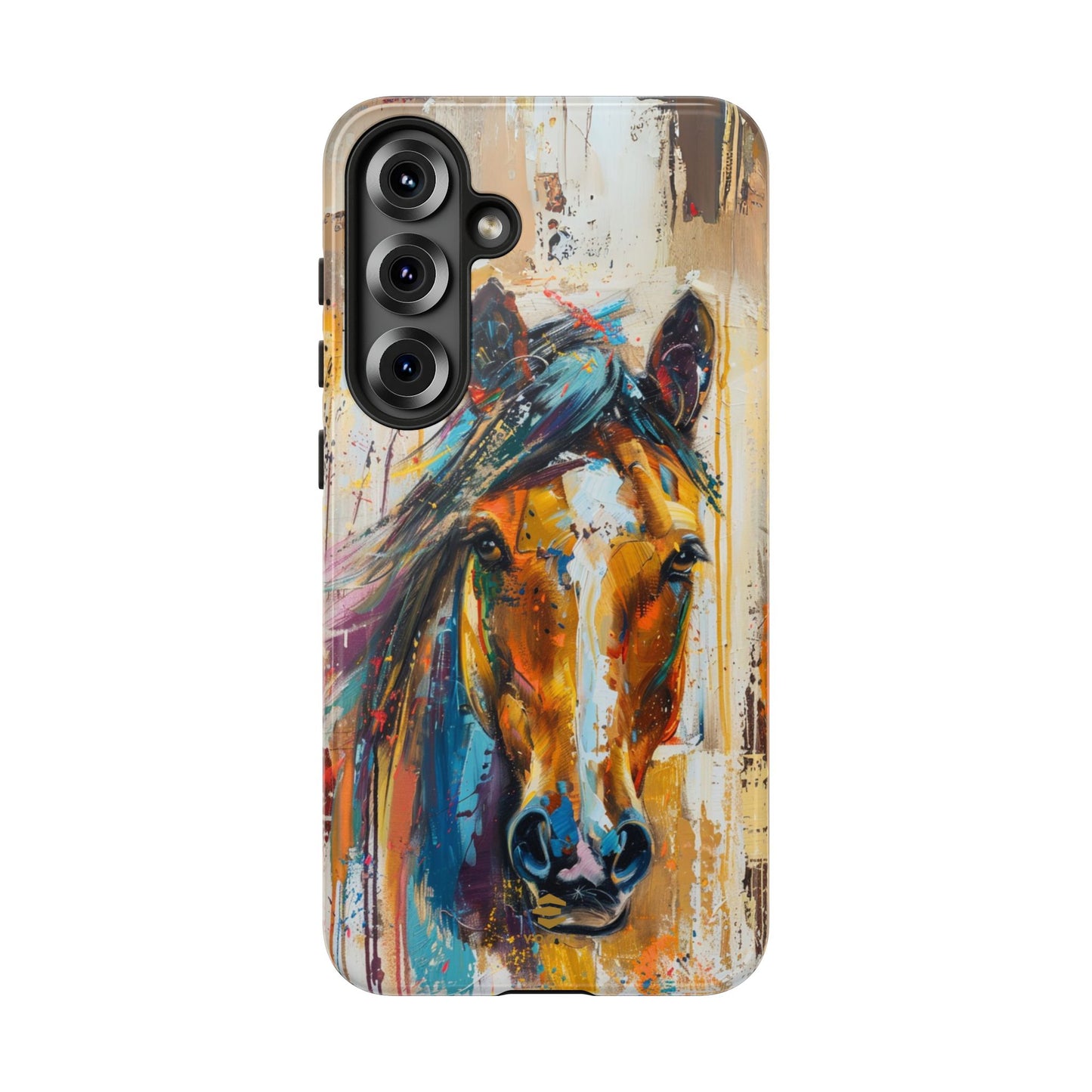 Horse Art Phone Case - Samsung Galaxy - Tough Case - Brown