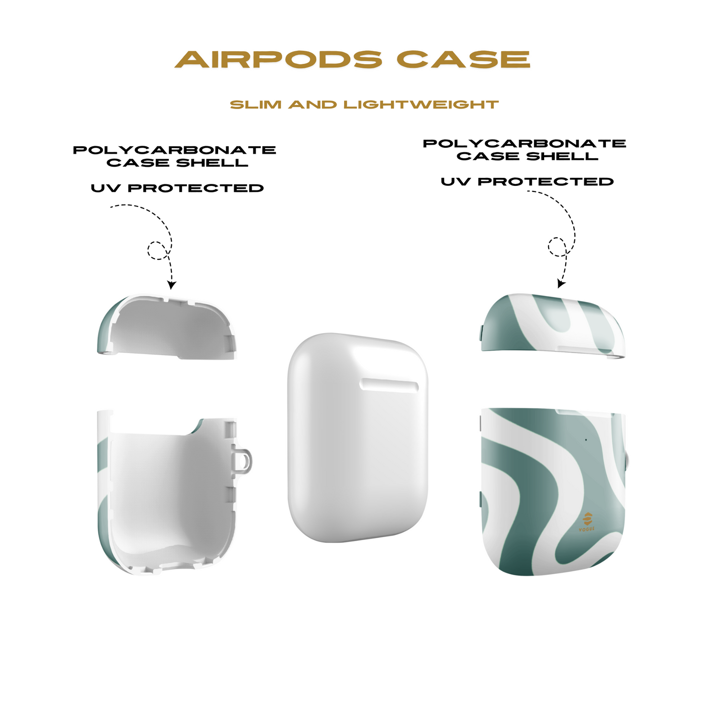 Verrückte abstrakte Linien AirPod Hüllen