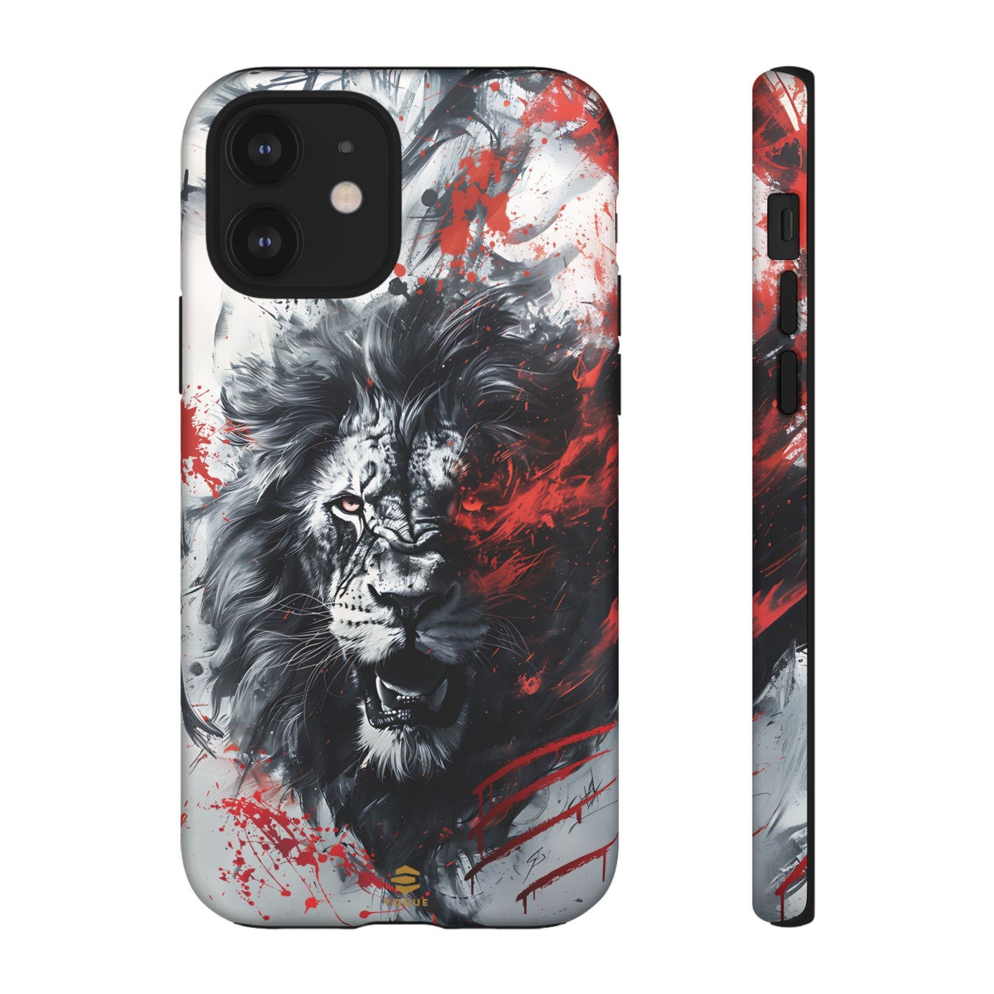 Funda para iPhone con diseño de león rugiente