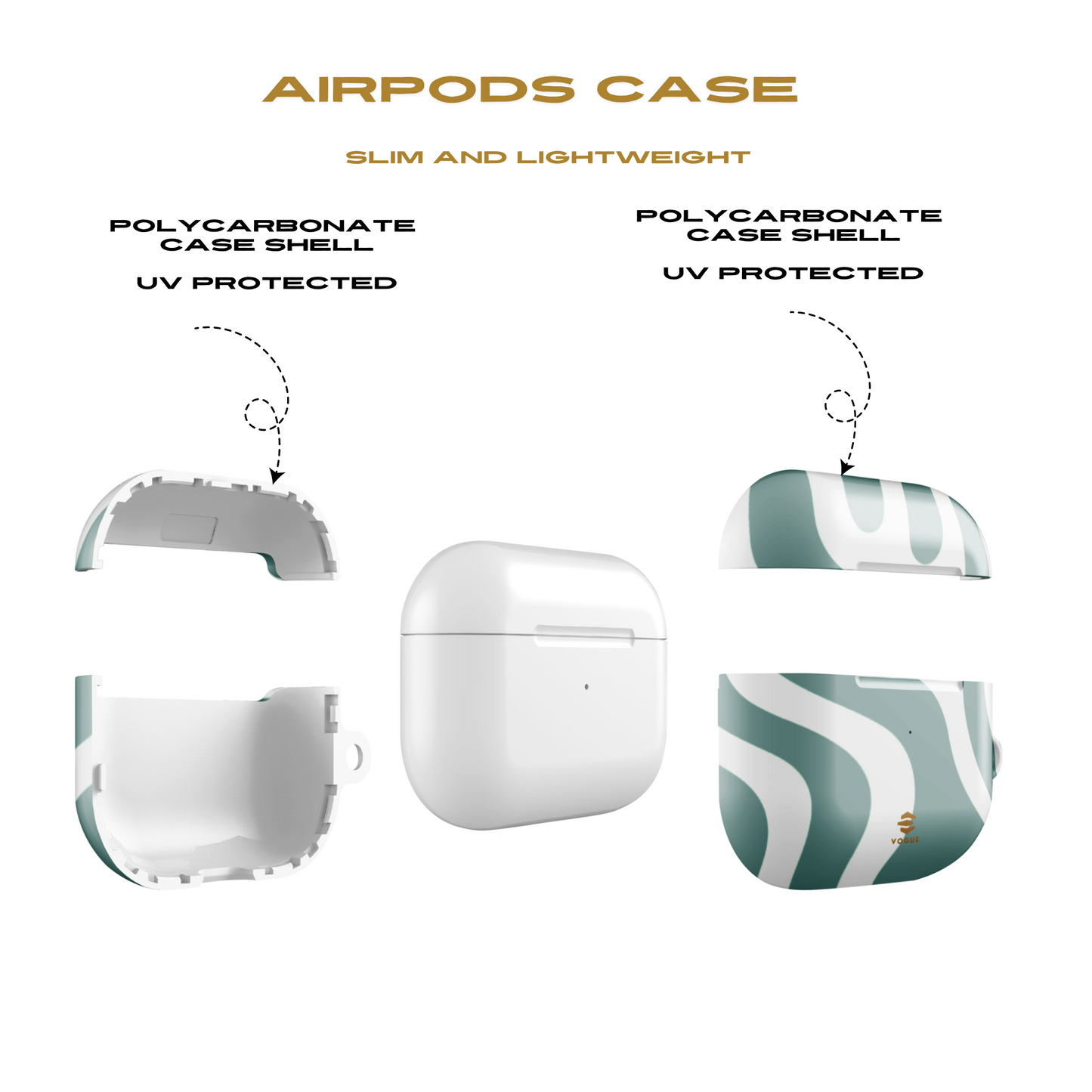 Verrückte abstrakte Linien AirPod Hüllen