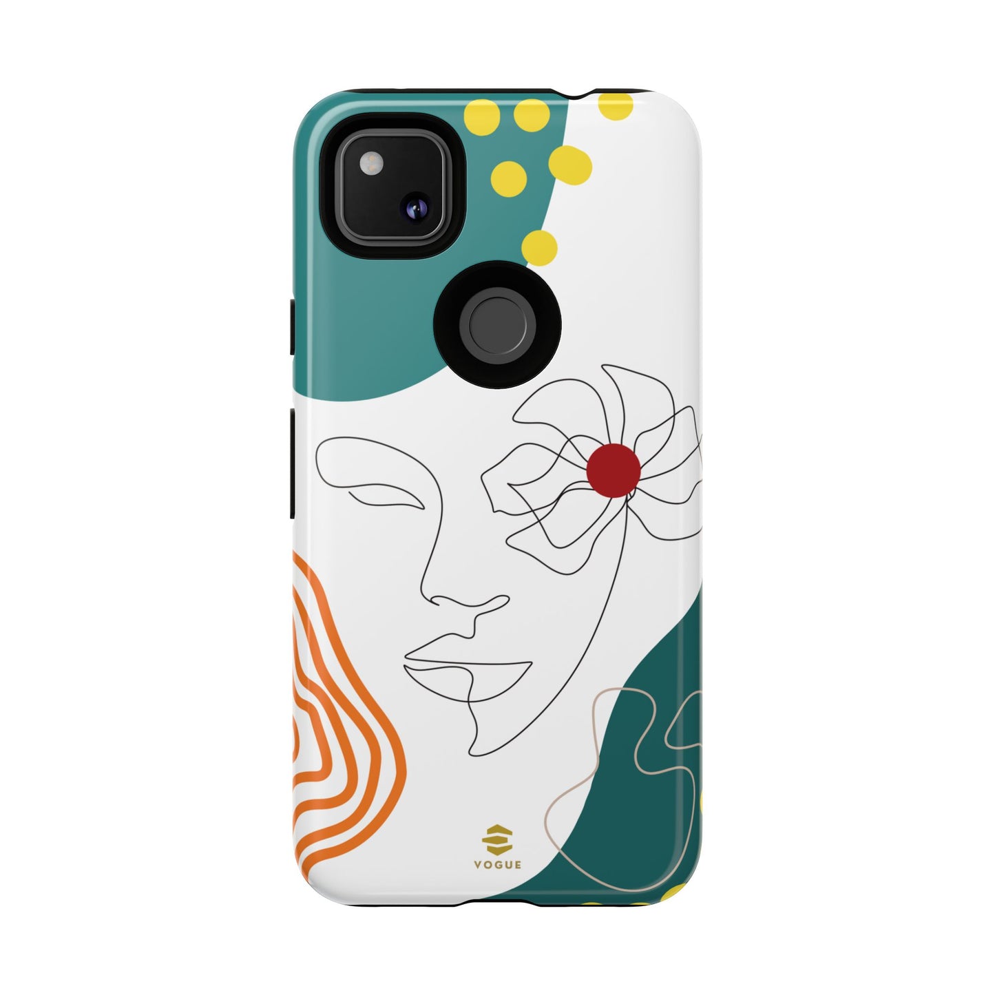 Women face Line Art Phone Case Google