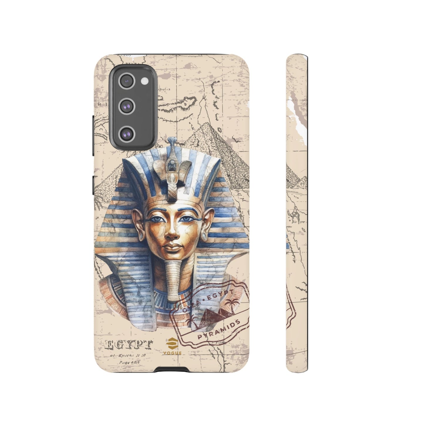 Funda para teléfono Samsung Galaxy con diseño de faraón egipcio