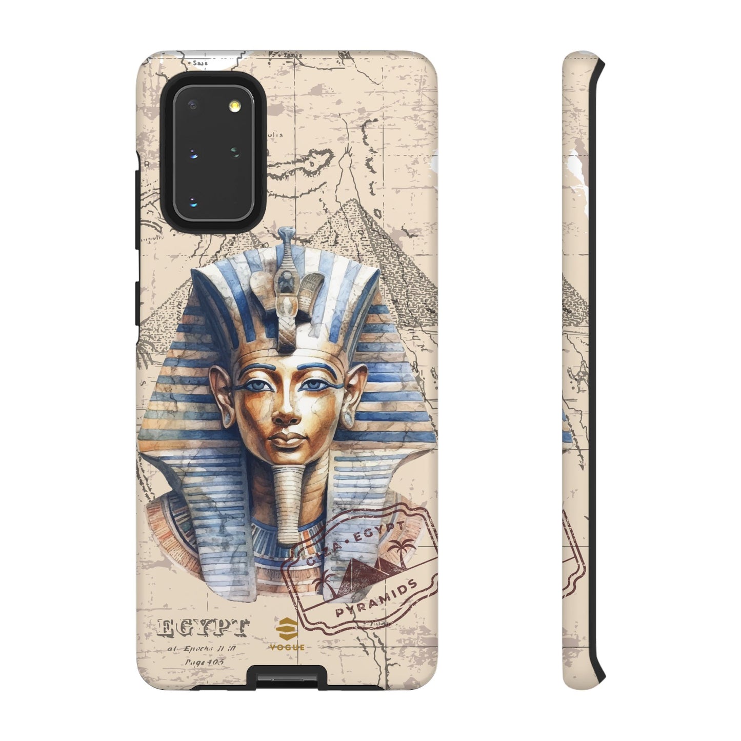Funda para teléfono Samsung Galaxy con diseño de faraón egipcio