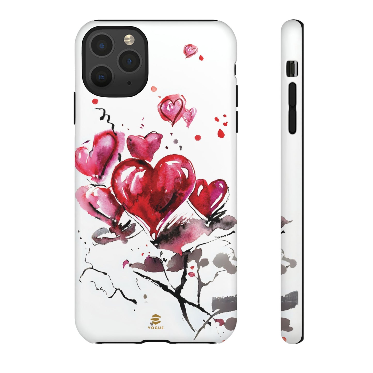 Abstract Hearts Art - iPhone Case, Love, Valentine's Day Gift for Her Protective tough Cover