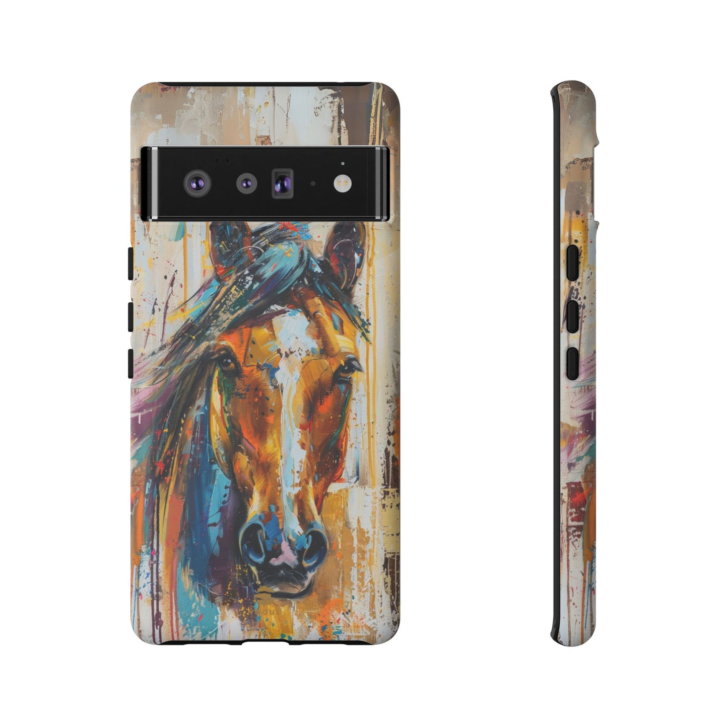 Horse Art Phone Case - Samsung Galaxy - Tough Case - Brown