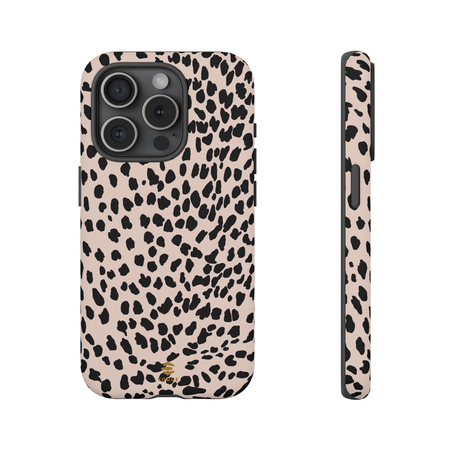 iPhone-Hülle mit Animalprint in Nude