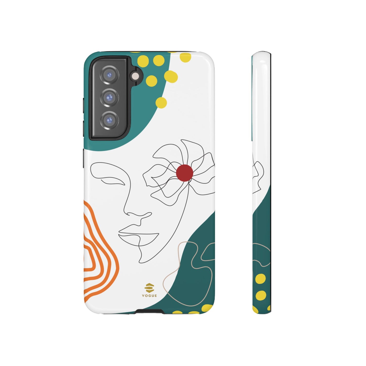 Women Face Line Art Phone Case Samsung