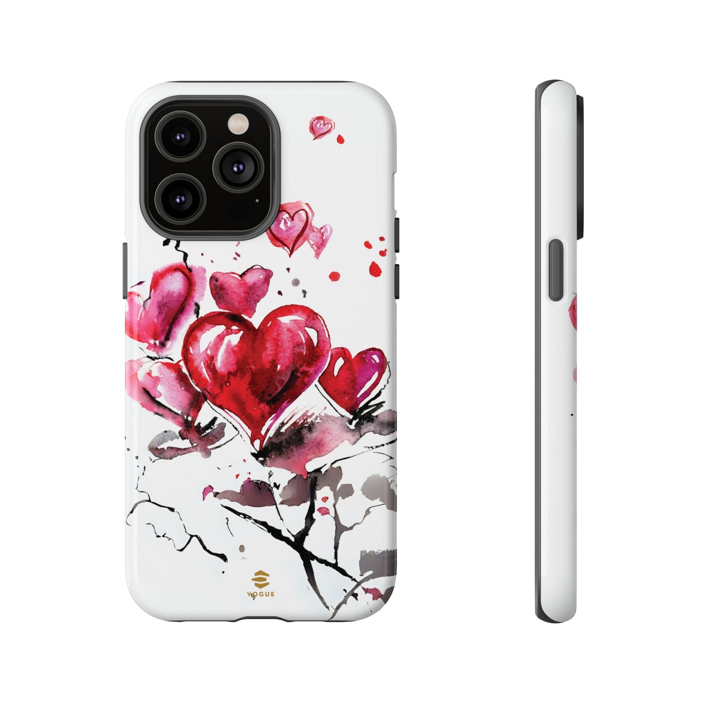 Abstract Hearts Art - iPhone Case, Love, Valentine's Day Gift for Her Protective tough Cover
