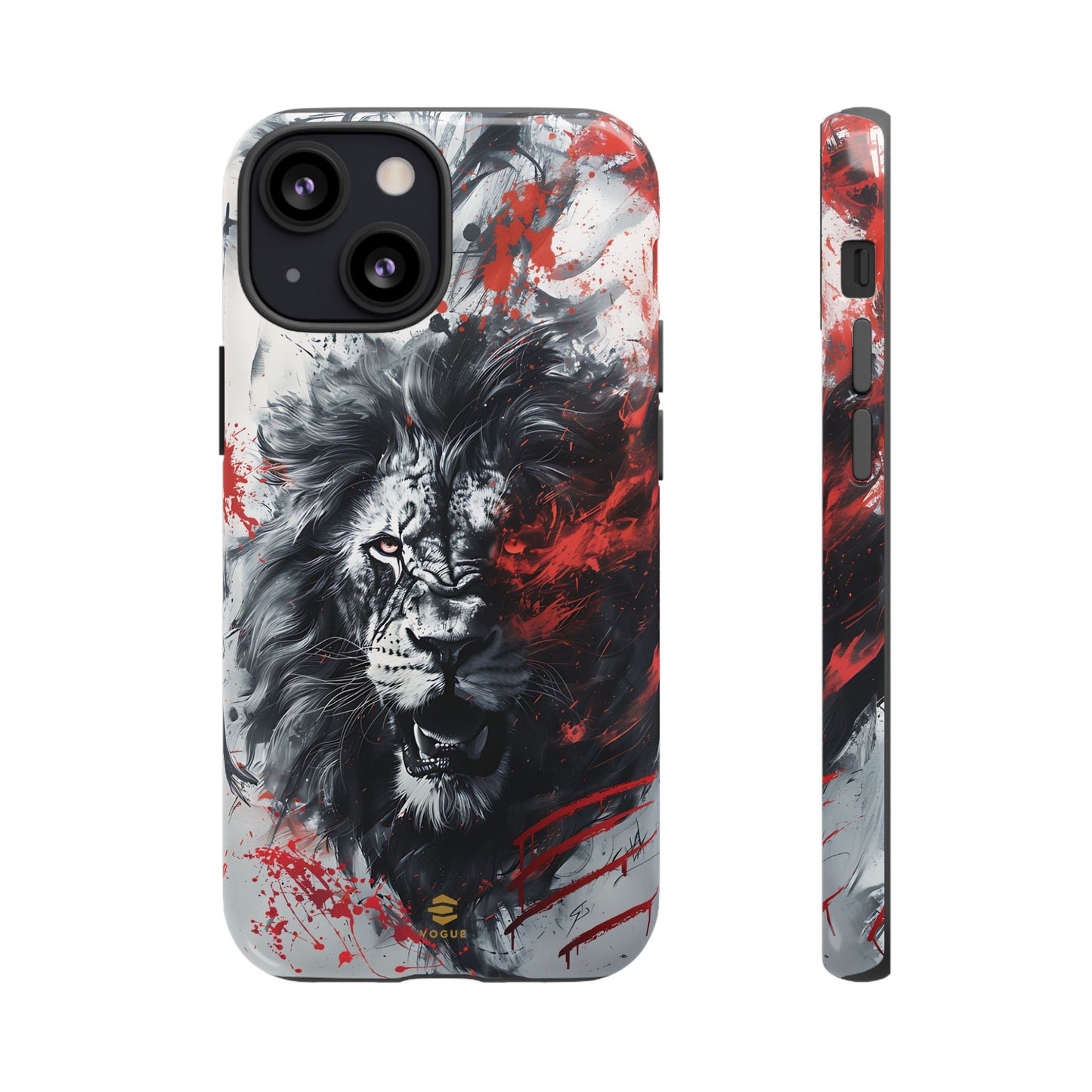 Funda para iPhone con diseño de león rugiente