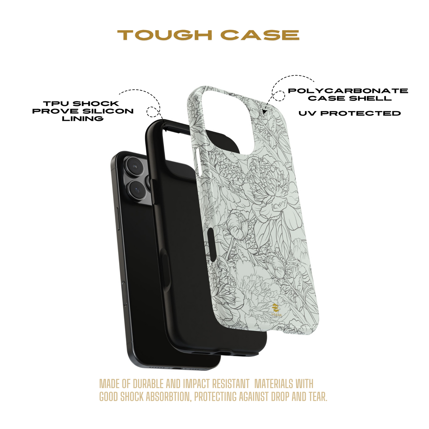 Sage Peony Garden iPhone Case