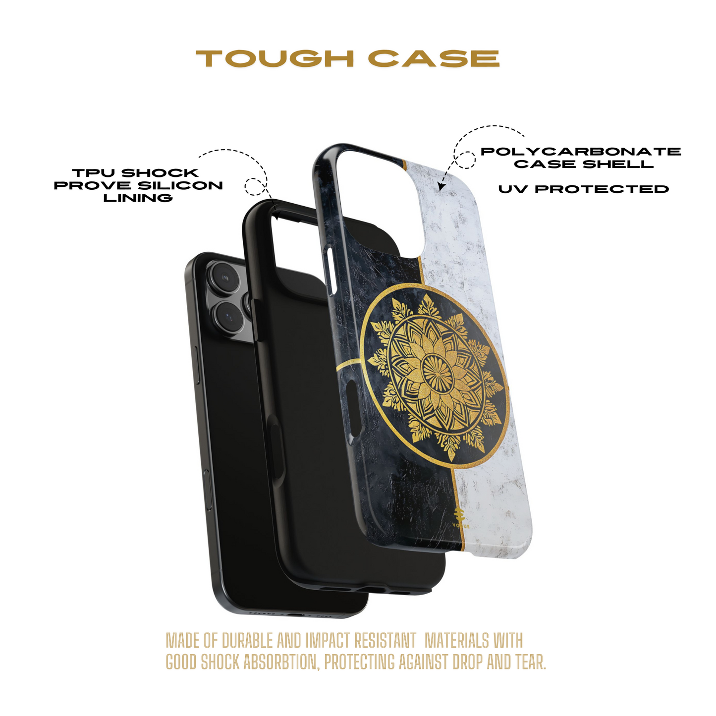 iPhone-Hülle & Cover mit goldenem Mandala
