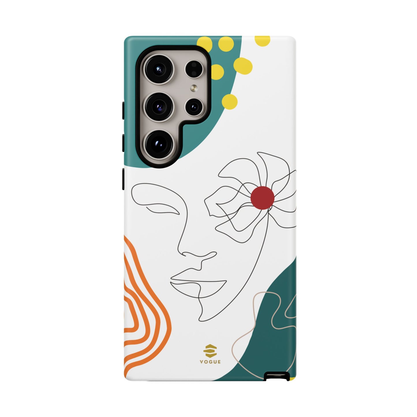 Women Face Line Art Phone Case Samsung