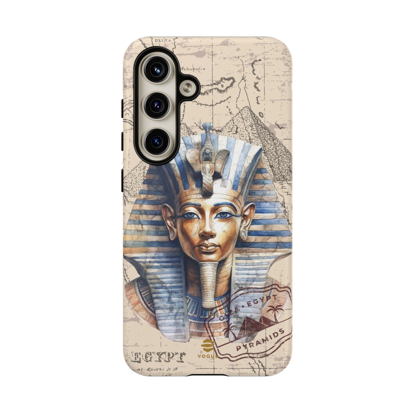 Funda para teléfono Samsung Galaxy con diseño de faraón egipcio