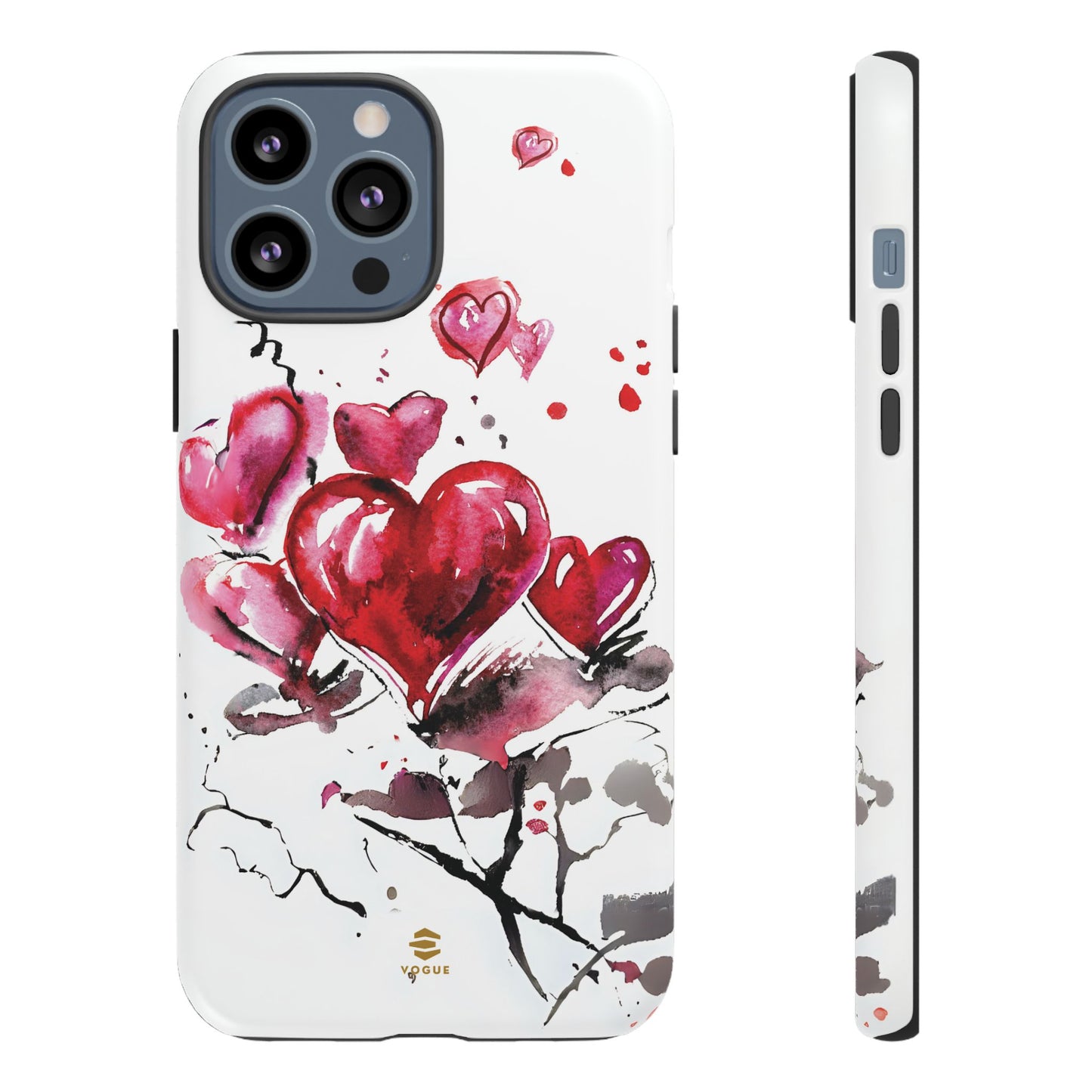 Abstract Hearts Art - iPhone Case, Love, Valentine's Day Gift for Her Protective tough Cover