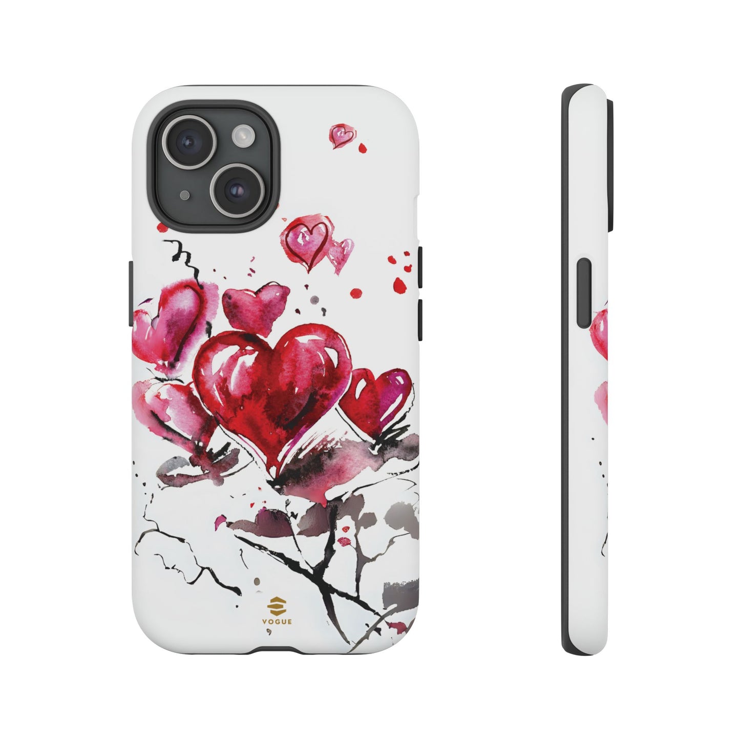 Abstract Hearts Art - iPhone Case, Love, Valentine's Day Gift for Her Protective tough Cover