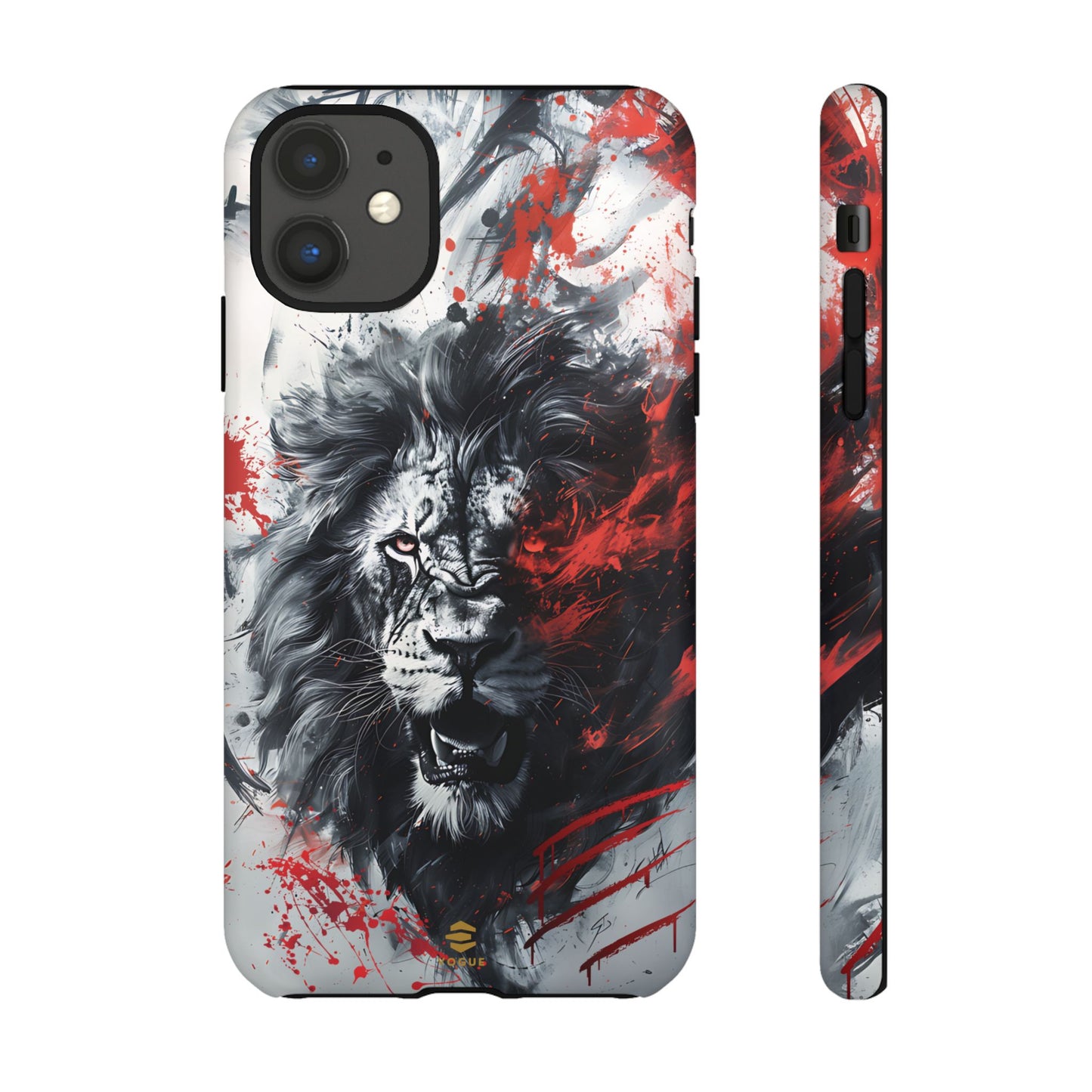 Funda para iPhone con diseño de león rugiente