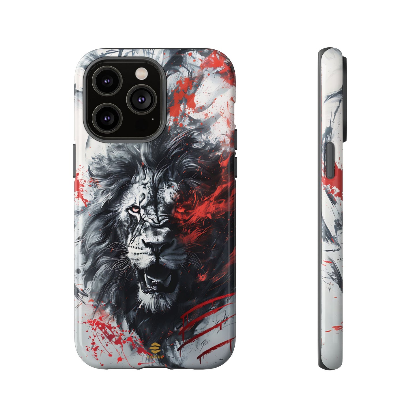 Funda para iPhone con diseño de león rugiente