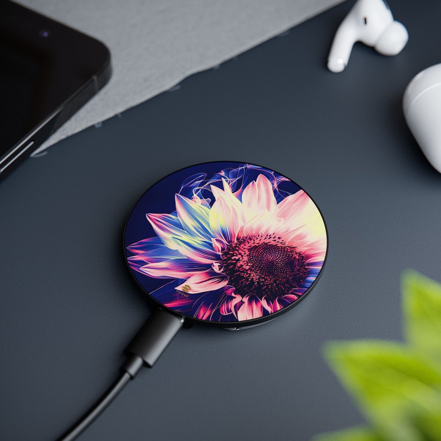 Vintage Sunflower Induction Charger