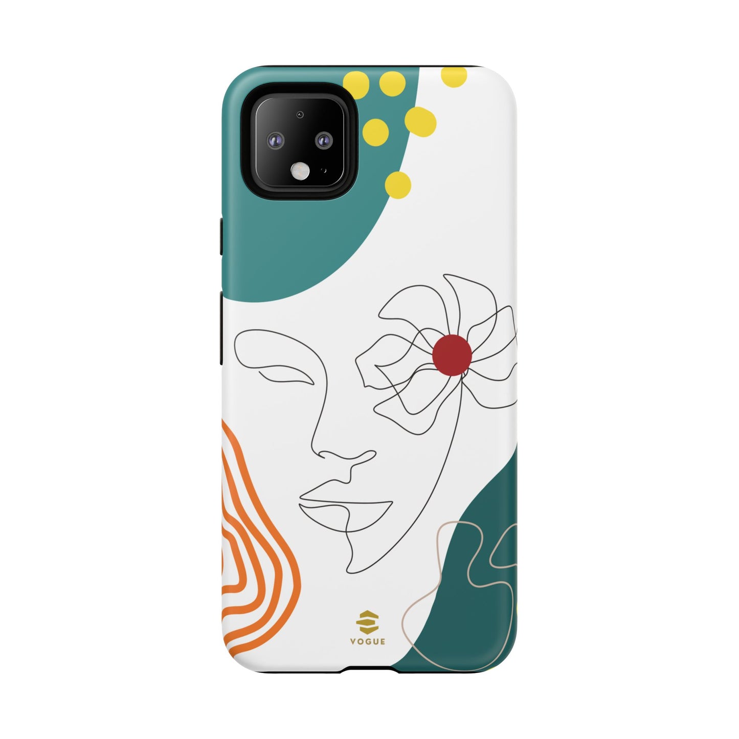 Women face Line Art Phone Case Google