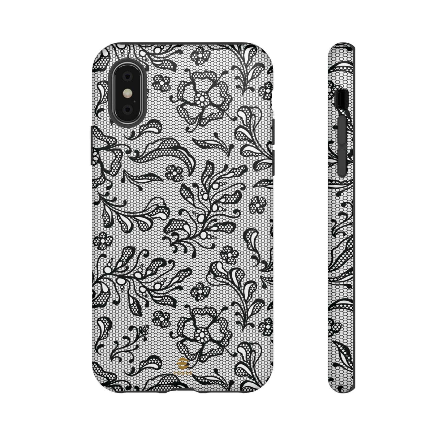 Funda para iPhone con encaje negro