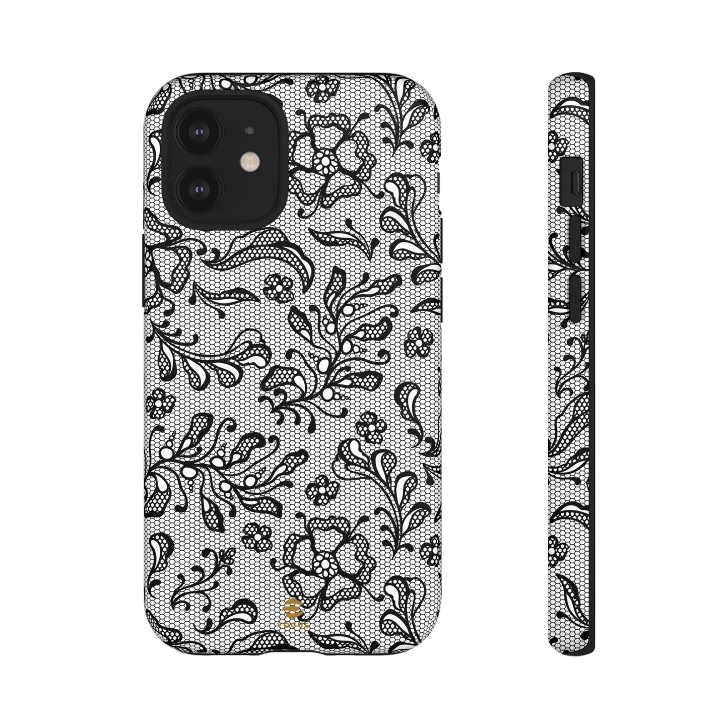 Funda para iPhone con encaje negro