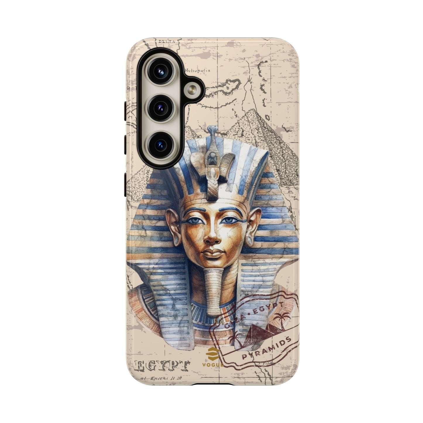 Funda para teléfono Samsung Galaxy con diseño de faraón egipcio