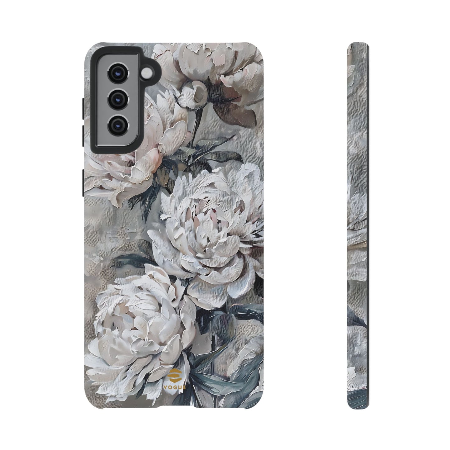 Funda para Samsung con pintura de peonías