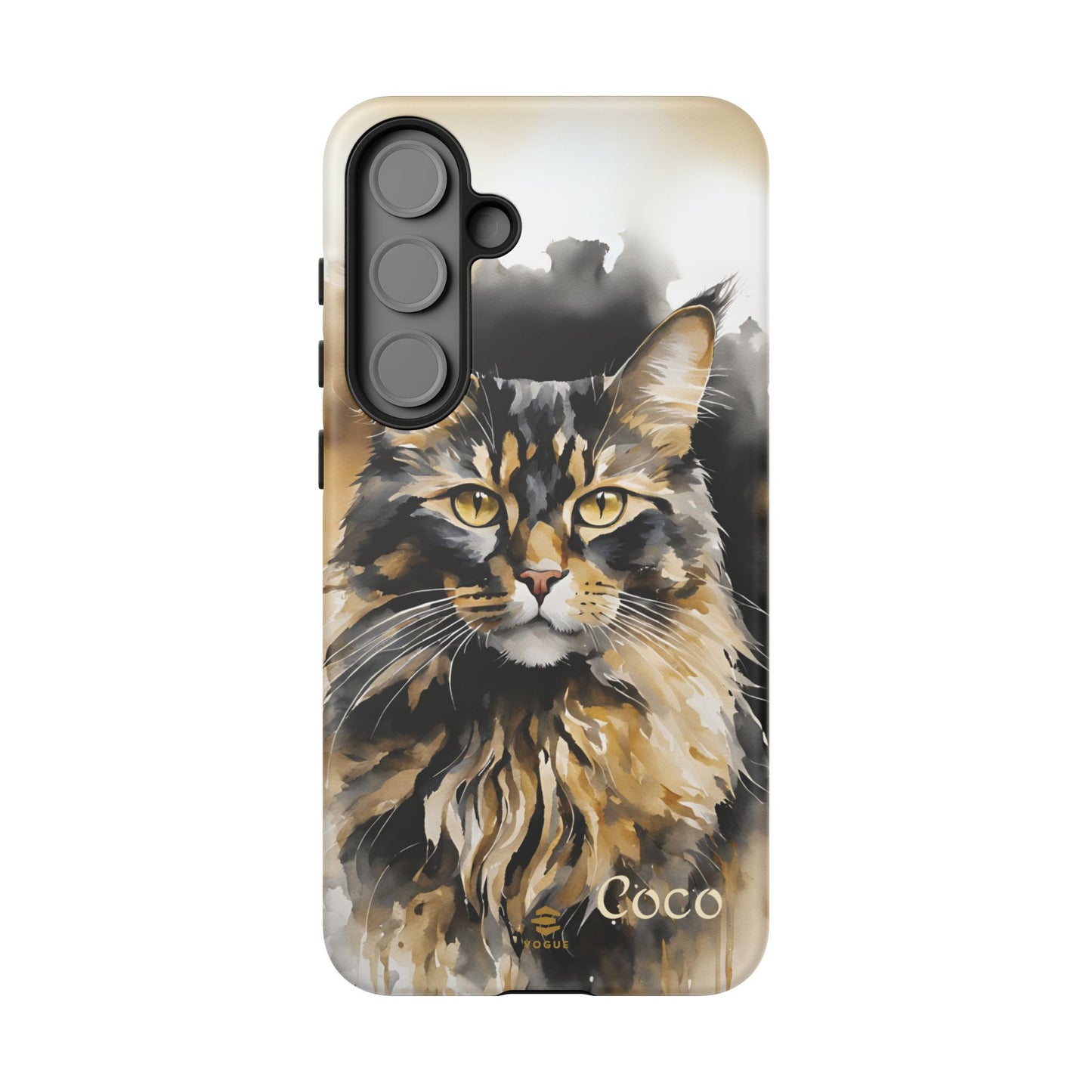 Custom Meow Cat Samsung Galaxy Tough Phone Case