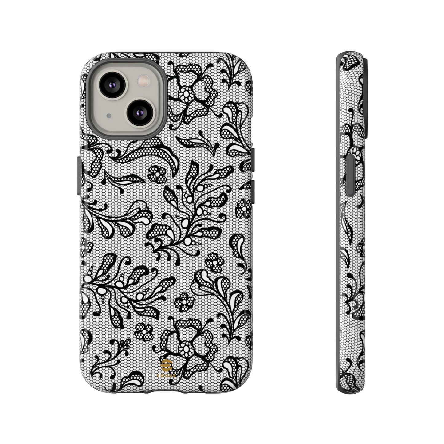 Funda para iPhone con encaje negro