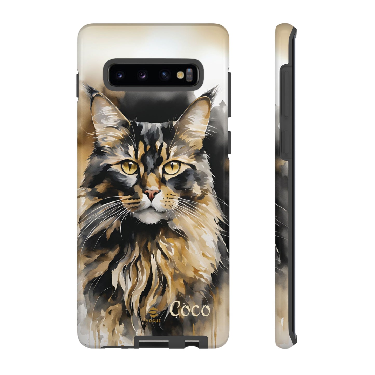 Custom Meow Cat Samsung Galaxy Tough Phone Case