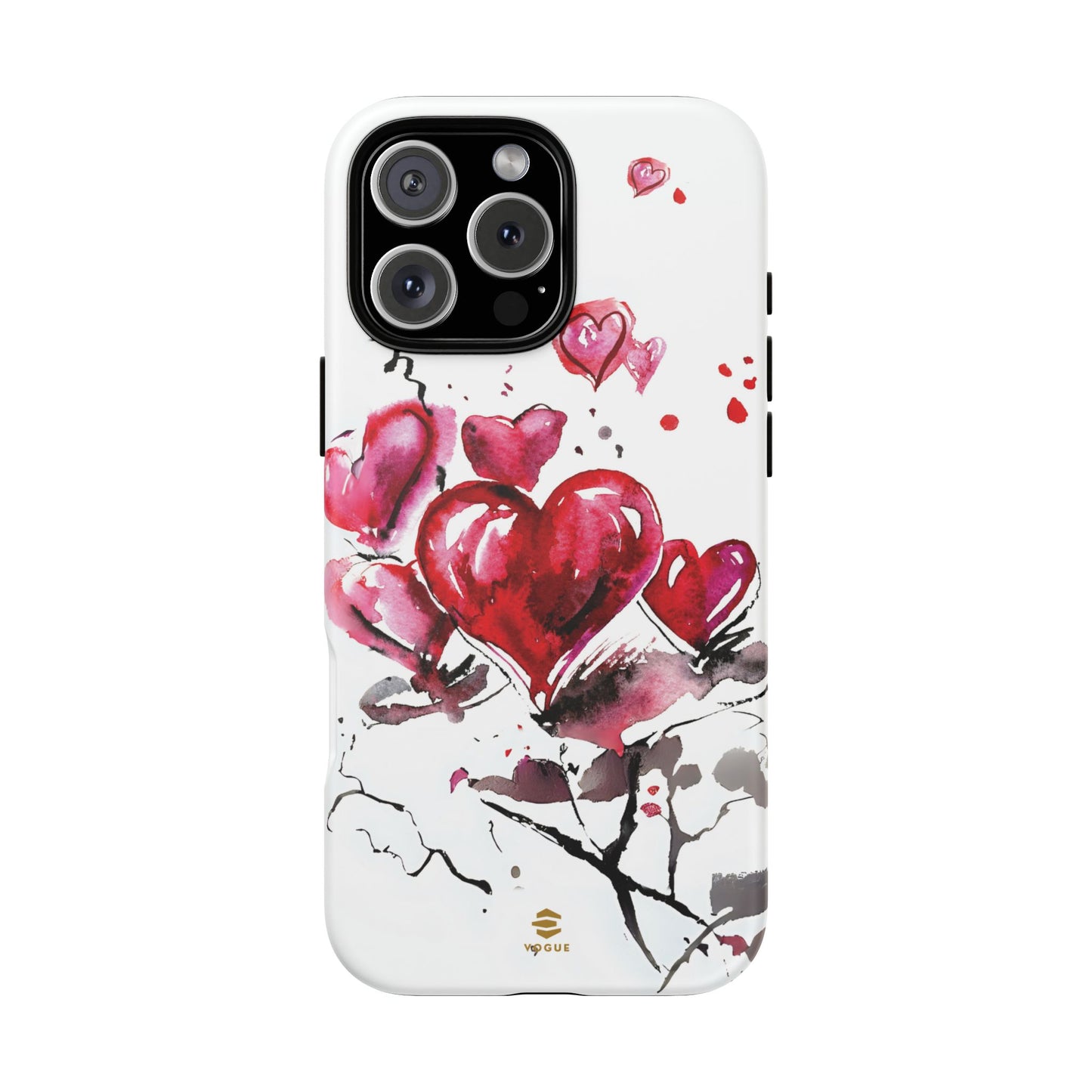 Abstract Hearts Art - iPhone Case, Love, Valentine's Day Gift for Her Protective tough Cover
