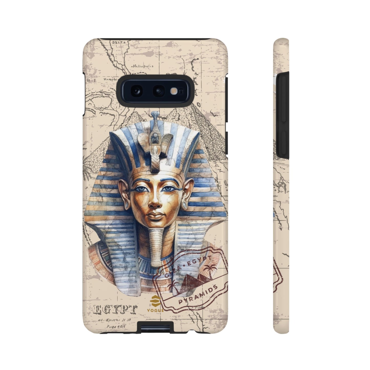 Funda para teléfono Samsung Galaxy con diseño de faraón egipcio