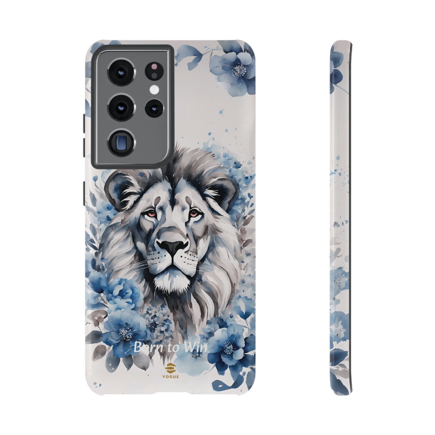 Lion Born to Win Samsung Galaxy Tough Phone Case