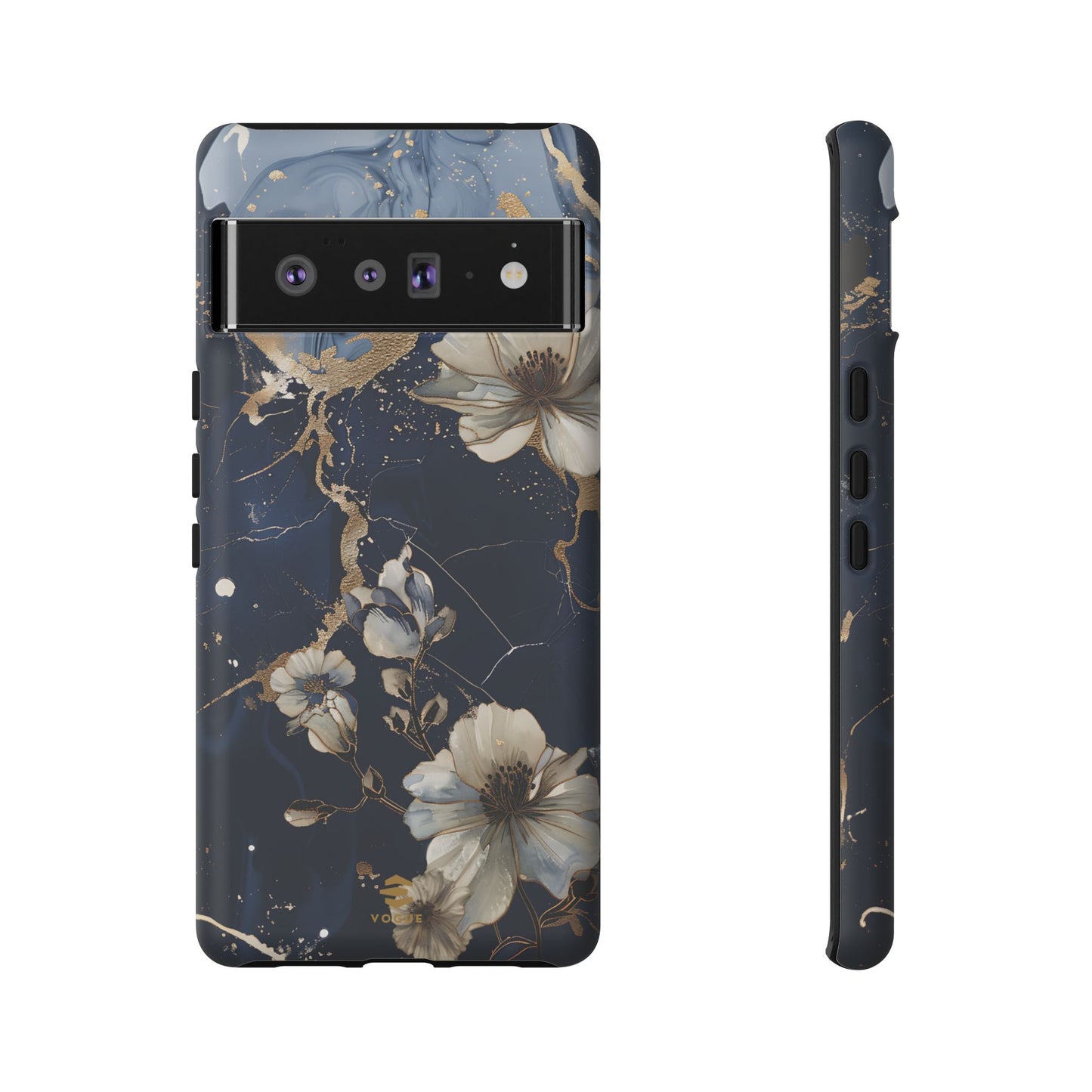 Funda para Google con diseño floral de mármol