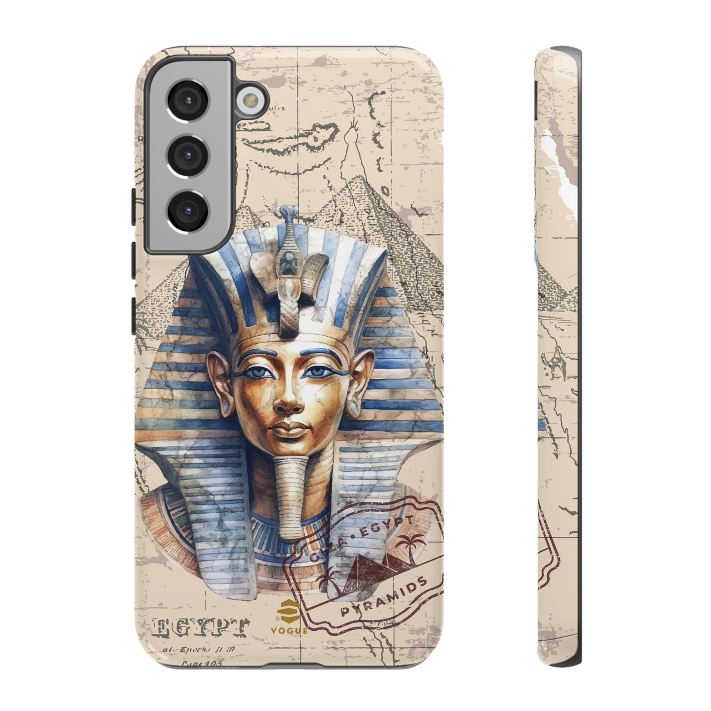 Funda para teléfono Samsung Galaxy con diseño de faraón egipcio