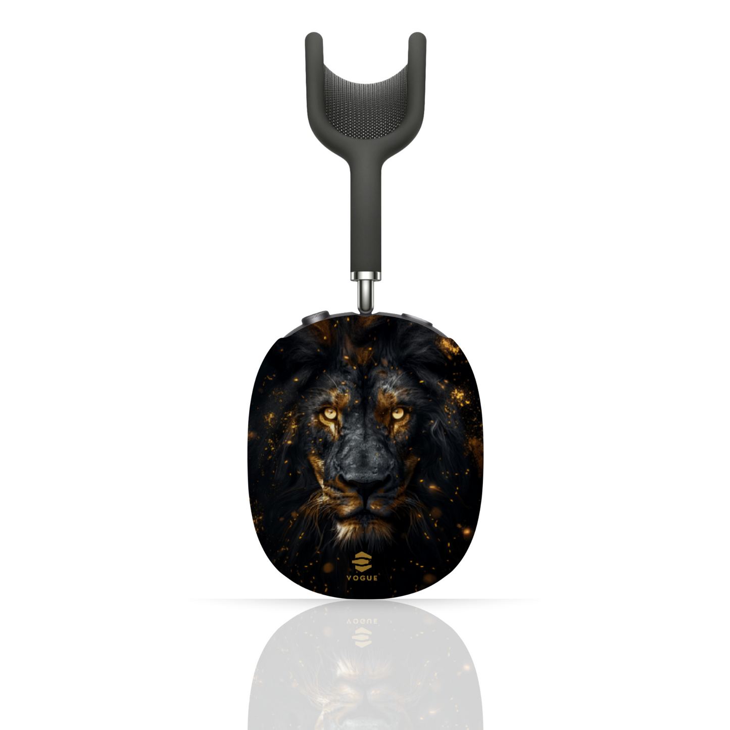 Fundas para AirPod Max con diseño de león negro