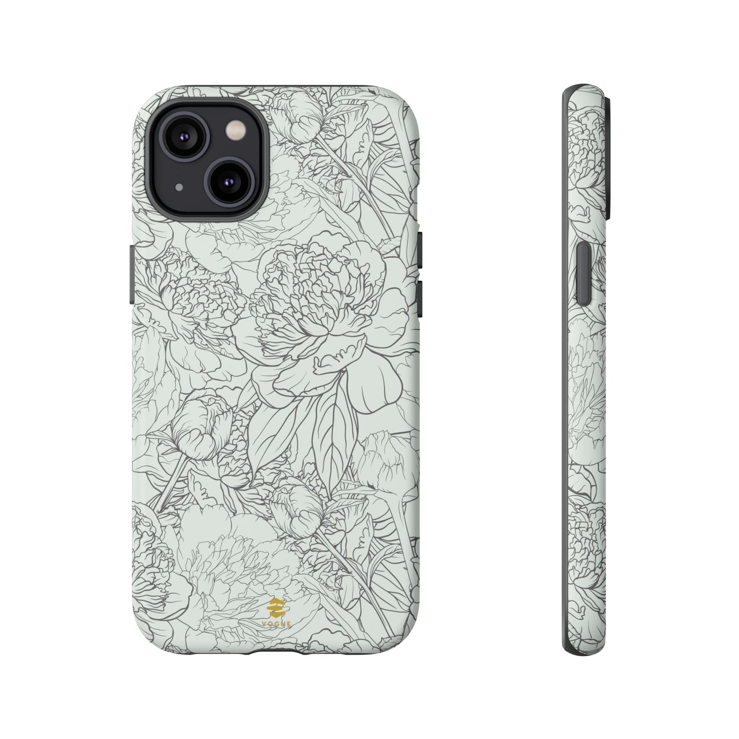 Sage Peony Garden iPhone Case