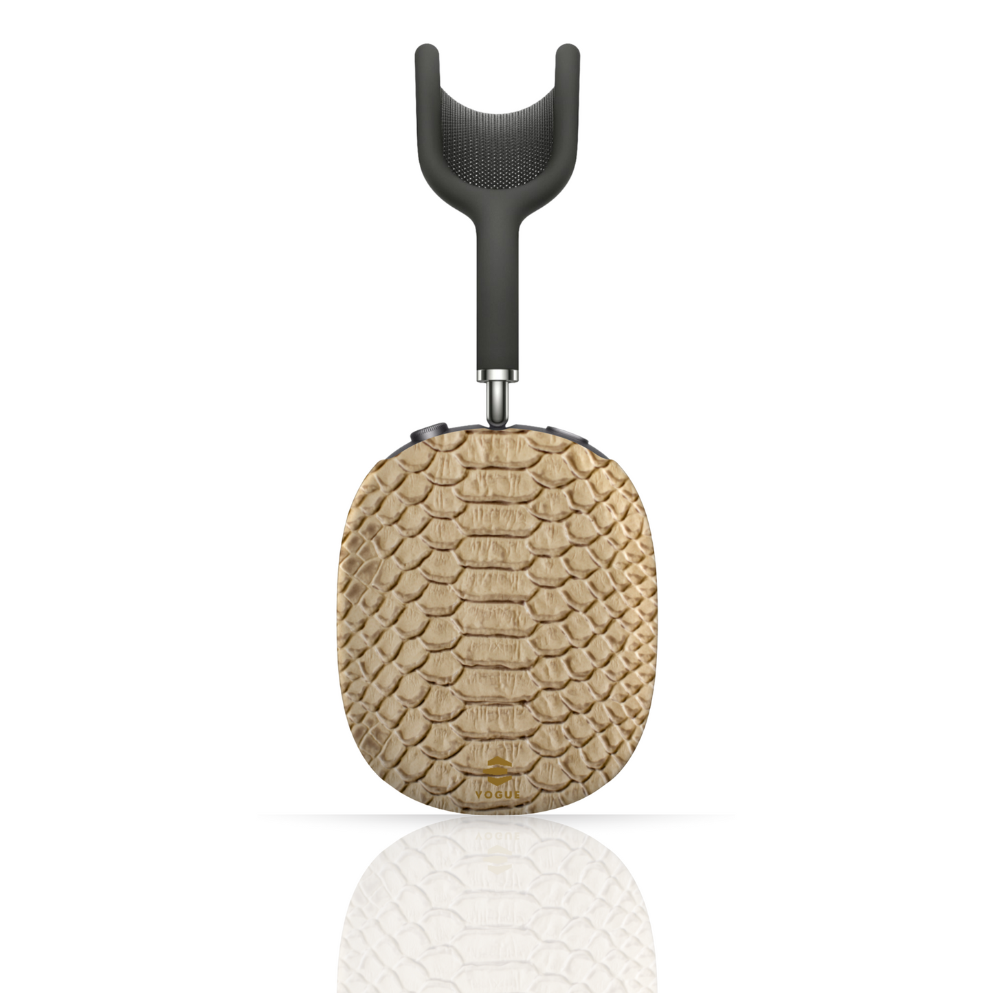 AirPod Max-Hüllen in Schlangenhaut-Beige