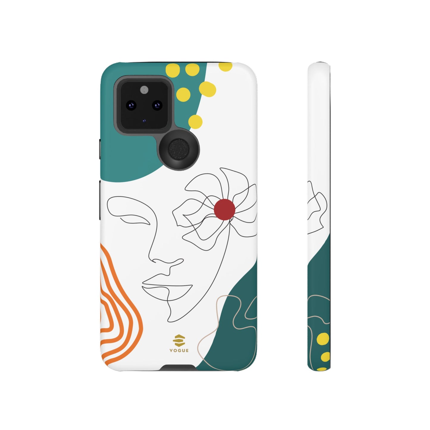 Women face Line Art Phone Case Google