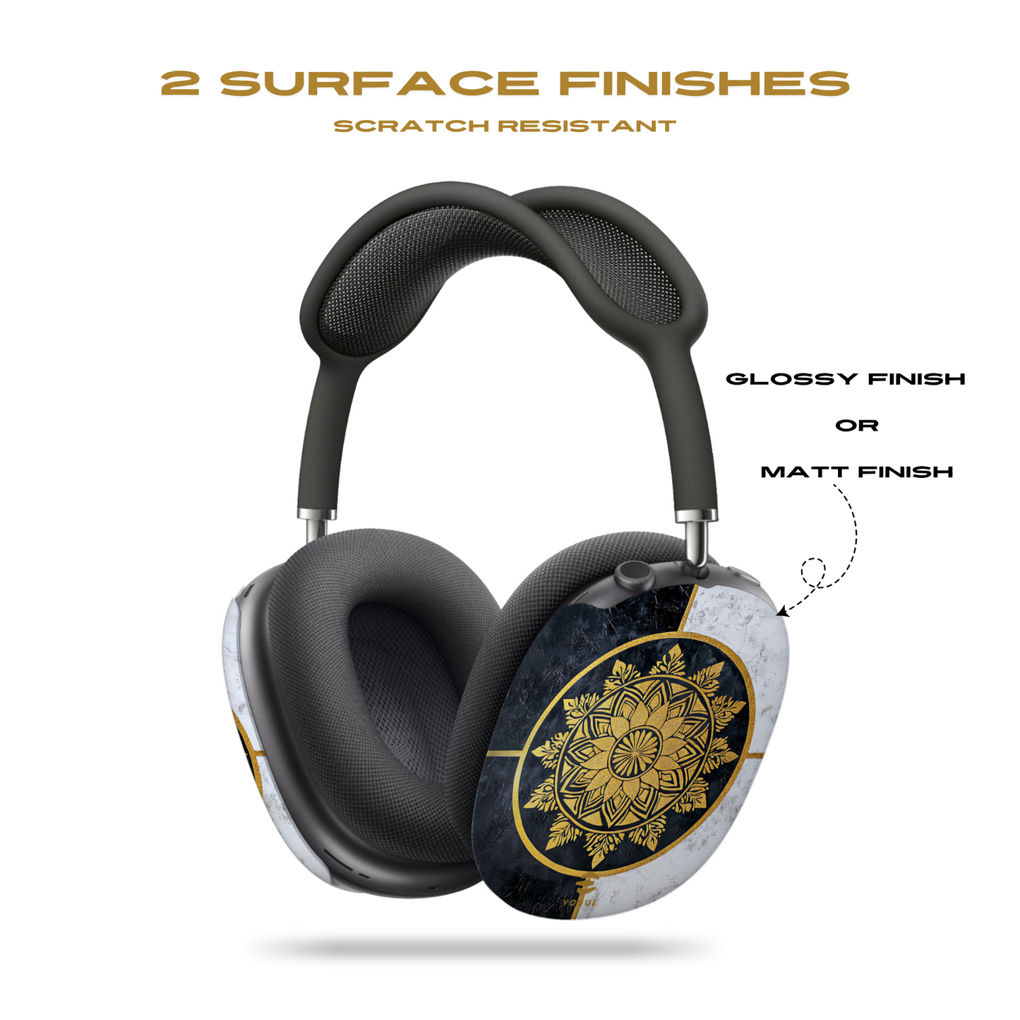 Goldene Mandala Art AirPod Max Hüllen