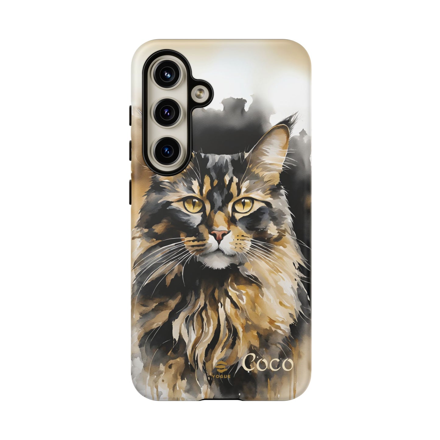Custom Meow Cat Samsung Galaxy Tough Phone Case