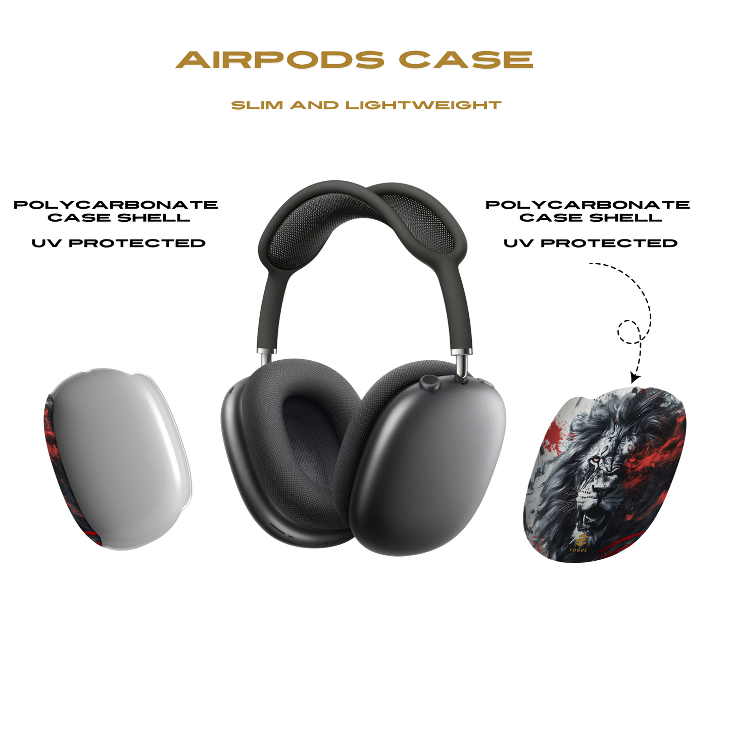 Lion Roaring Art AirPod Max Cases