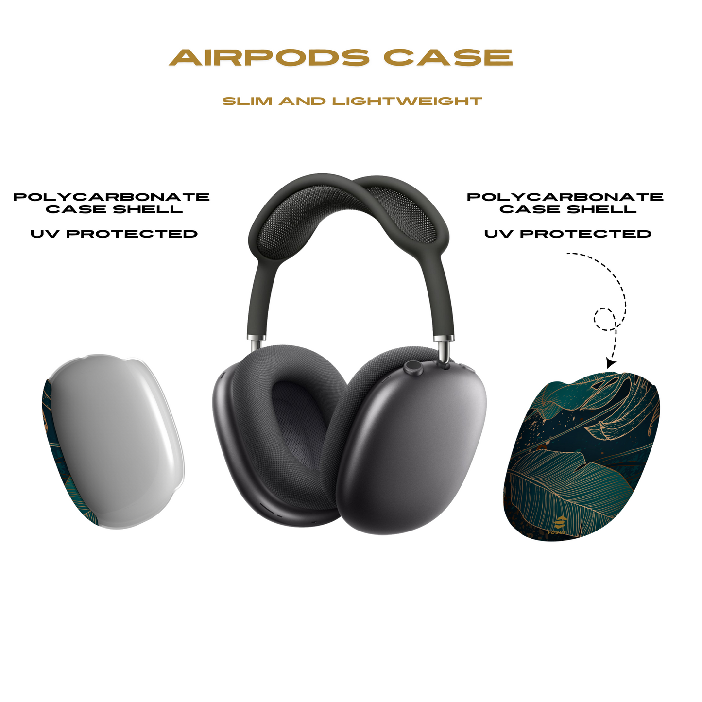 Golden Jungle AirPod Max Cases