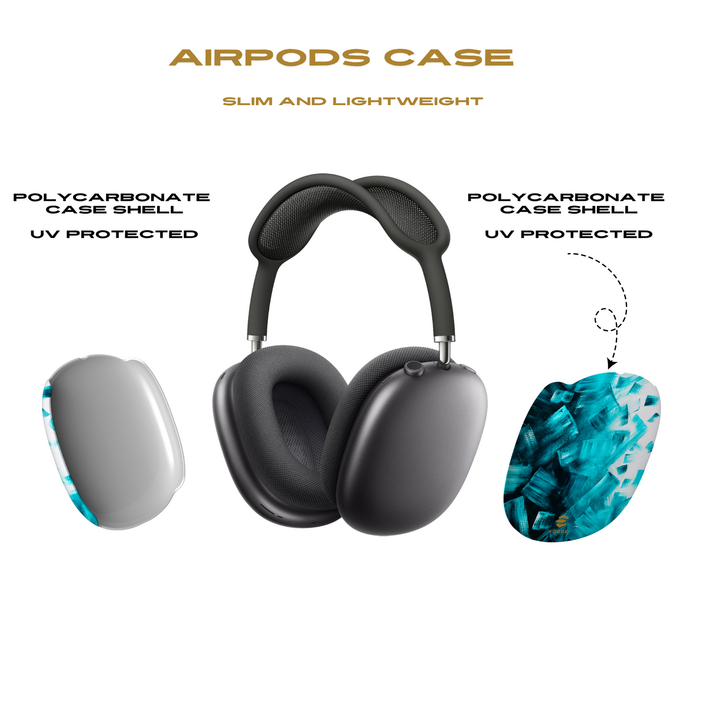 The Seas Azure AirPod Max Cases
