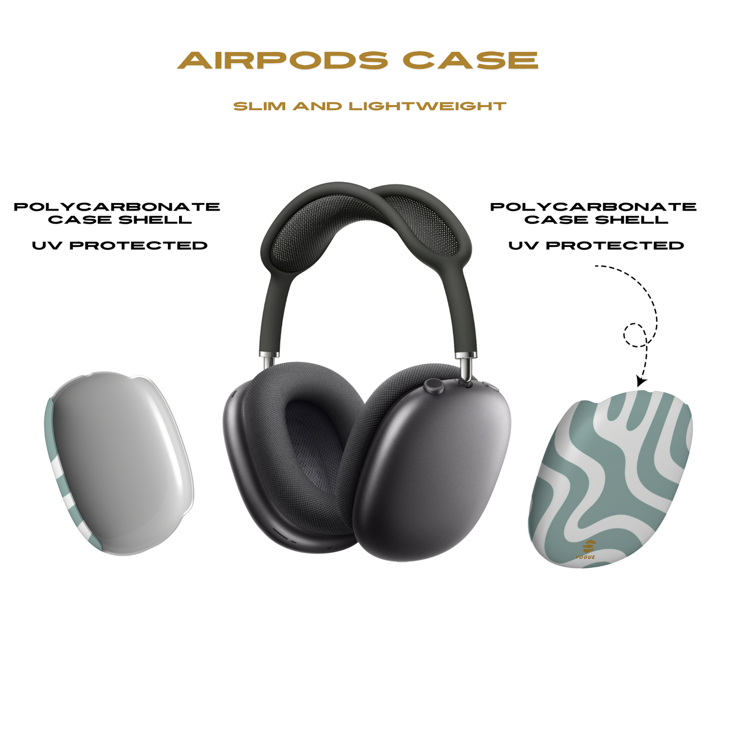Verrückte abstrakte Linien AirPod Max Hüllen