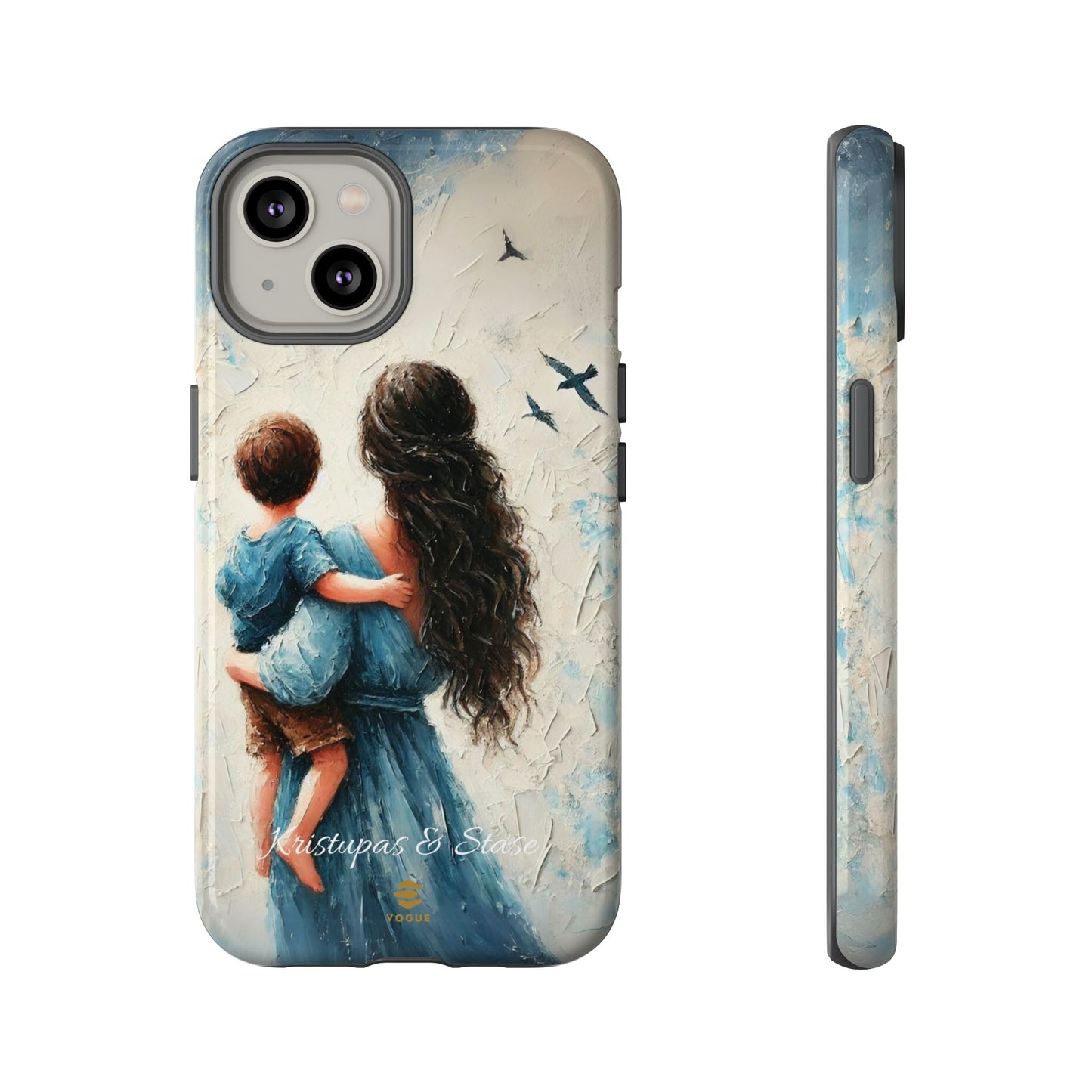 Custom Son & Mom iPhone Tough Case